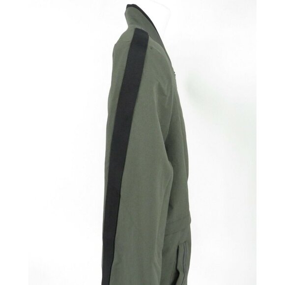 Blanc Noir Men's Layering Bomber Jacket Army Green S NWT $179 - Picture 3 of 8